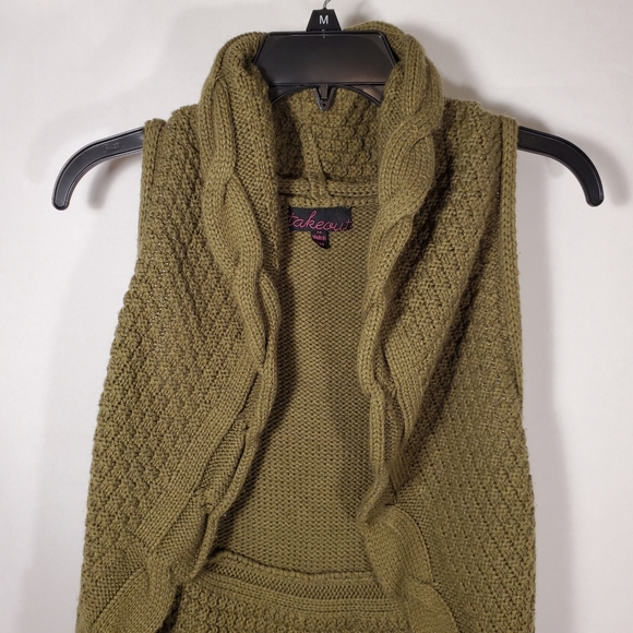 Takeout Women's Sleeveless Open Sweater Vest XS - Picture 8 of 12